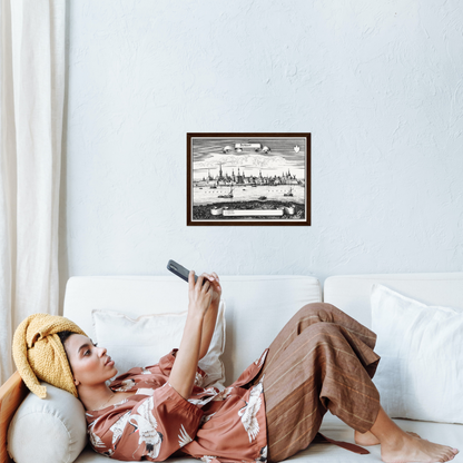 Historical city map  Test product horizontal 3 sizes