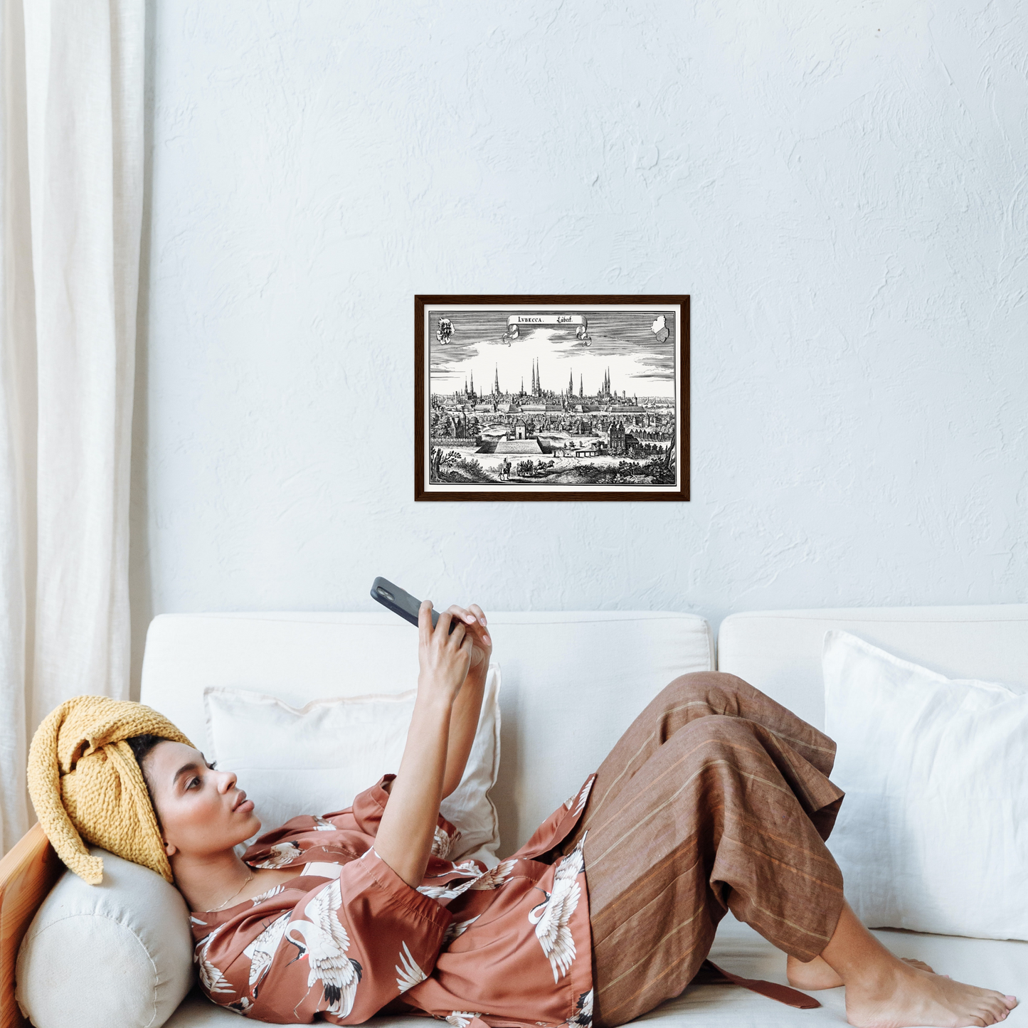 Historical city map  Test product horizontal 3 sizes