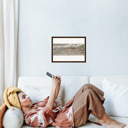 Historical city map  Test product horizontal 3 sizes