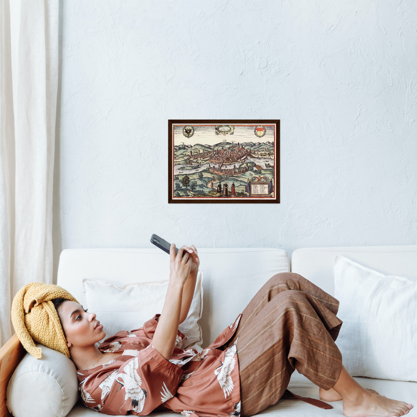 Historical city map  Test product horizontal 3 sizes