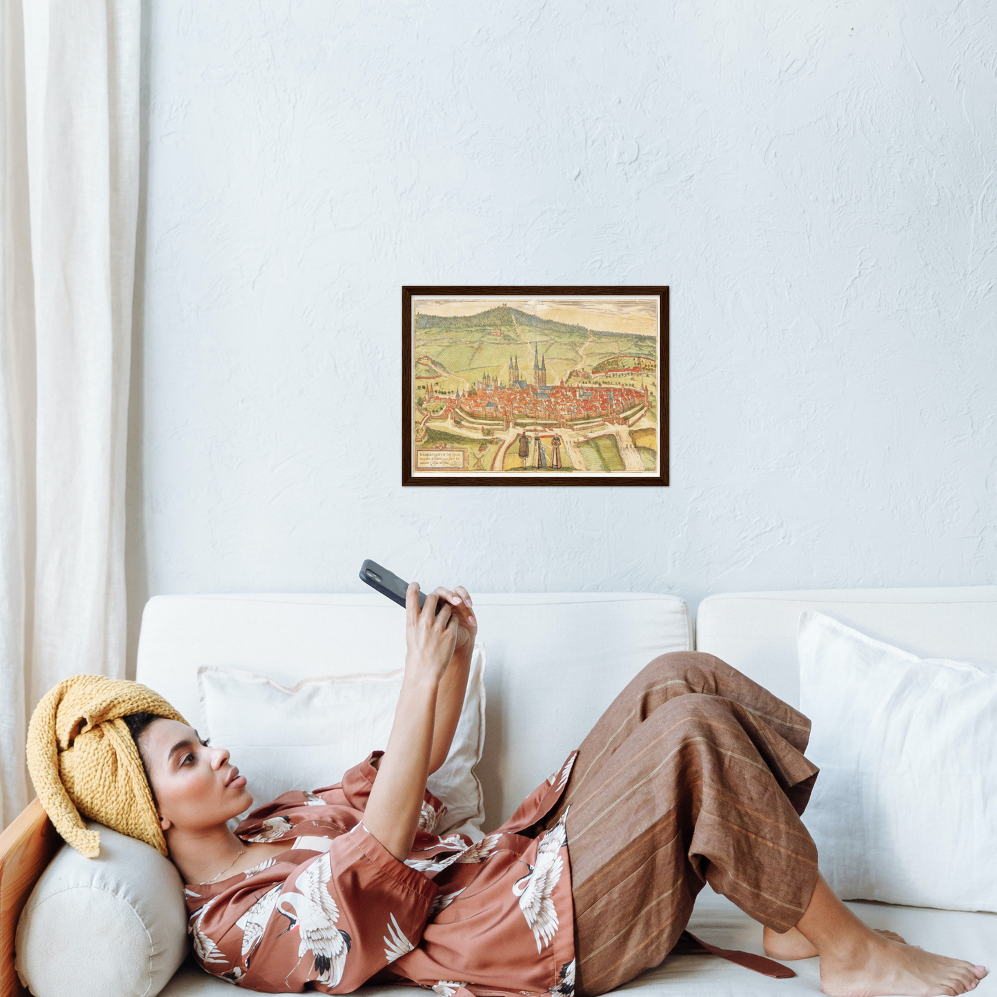 Historical city map  Test product horizontal 3 sizes