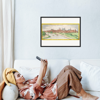 Historische Stadtansicht Straubing um 1570