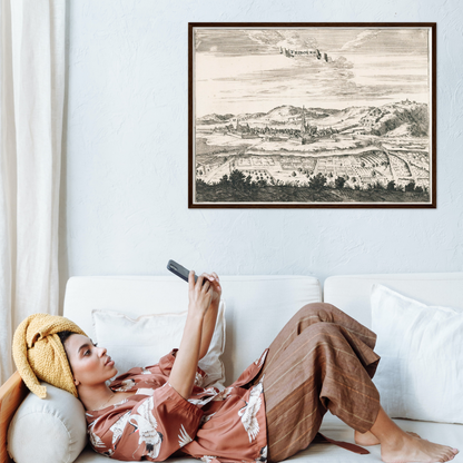 Historical city map  Test product horizontal 3 sizes