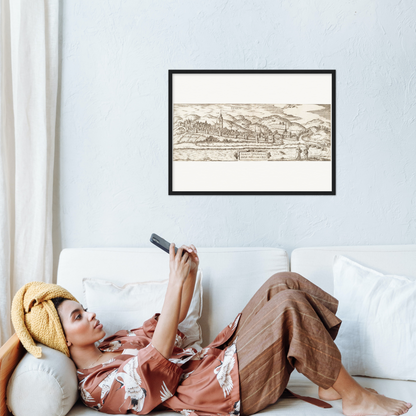 Historical city map  Test product horizontal 3 sizes