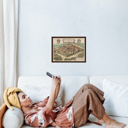 Historical city map  Test product horizontal 3 sizes