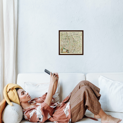 Historical city map  Test product horizontal 3 sizes