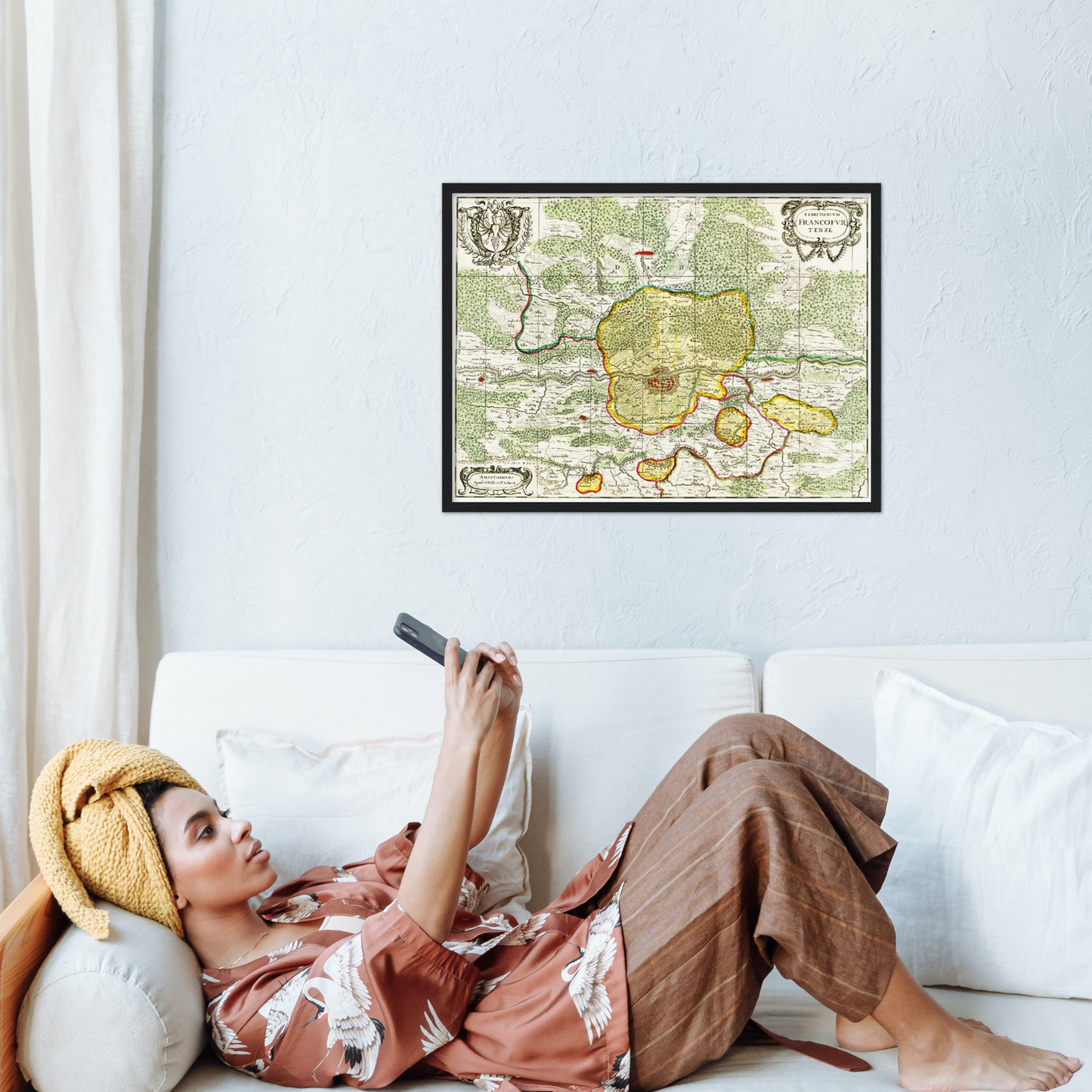 Historical city map  Test product horizontal 3 sizes