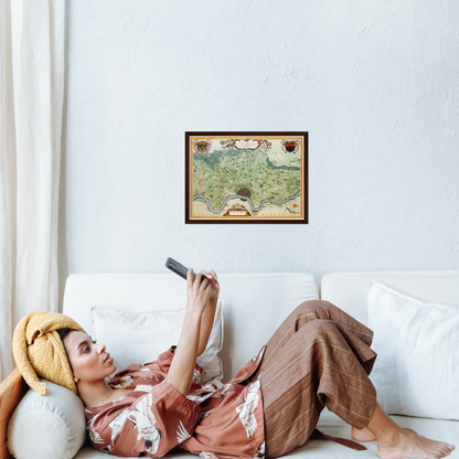 Historical city map  Test product horizontal 3 sizes