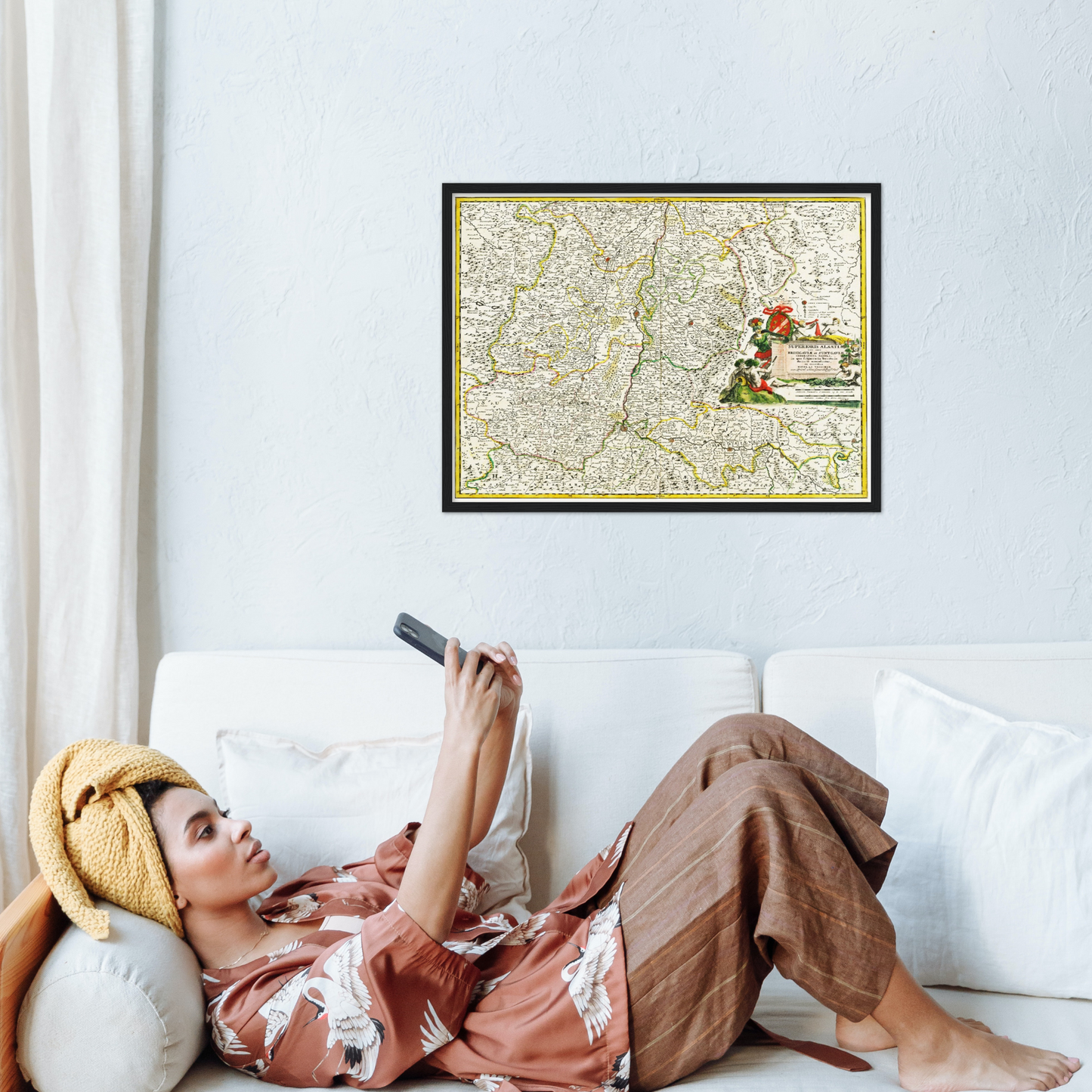 Historical city map  Test product horizontal 3 sizes