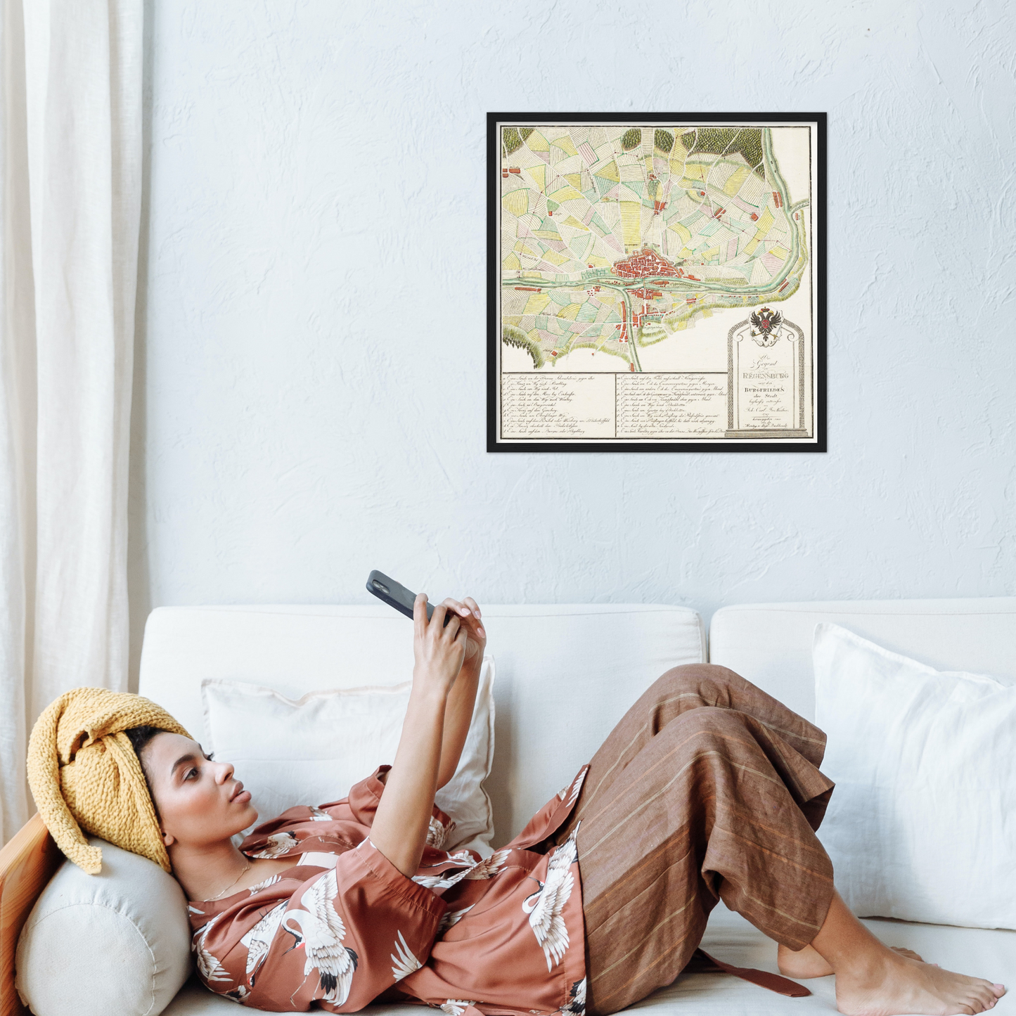 Historical city map  Test product horizontal 3 sizes