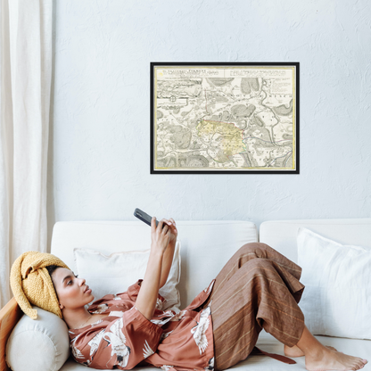 Historical city map  Test product horizontal 3 sizes