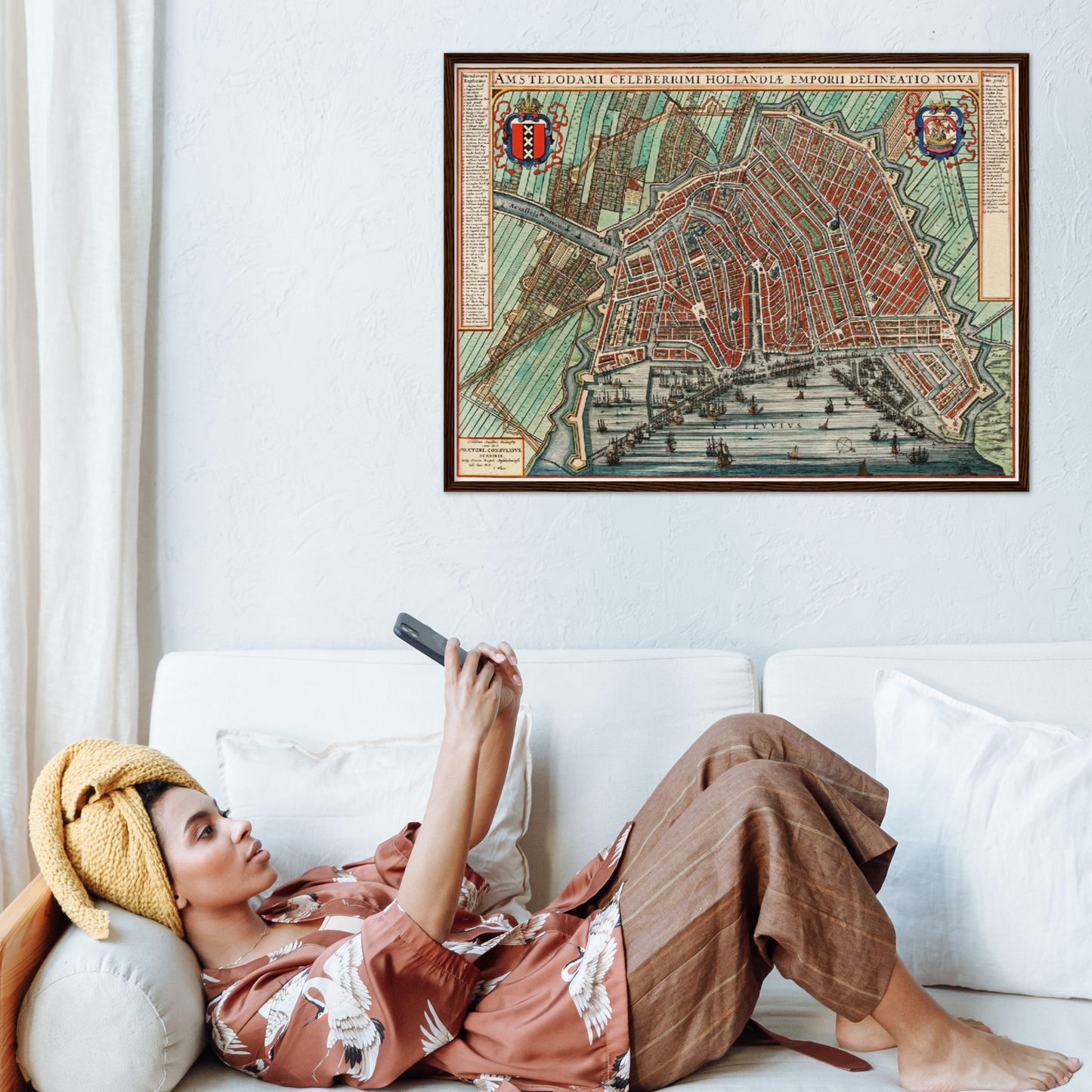 Historischer Stadtplan Amsterdam um 1649