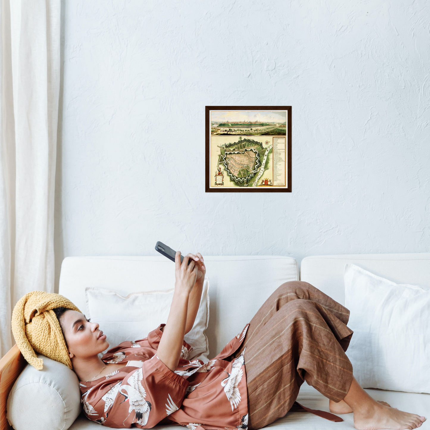 Historical city map  Test product horizontal 3 sizes