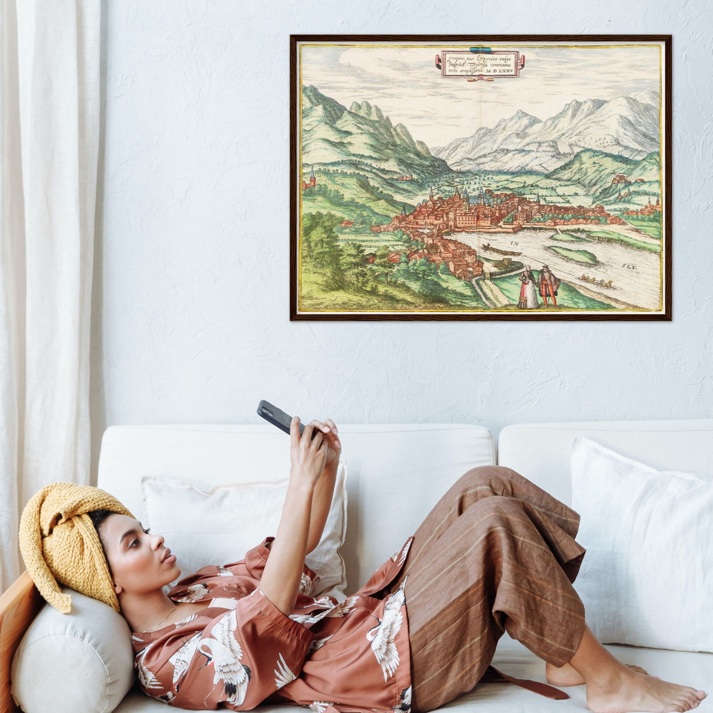 Historical city map  Test product horizontal 3 sizes