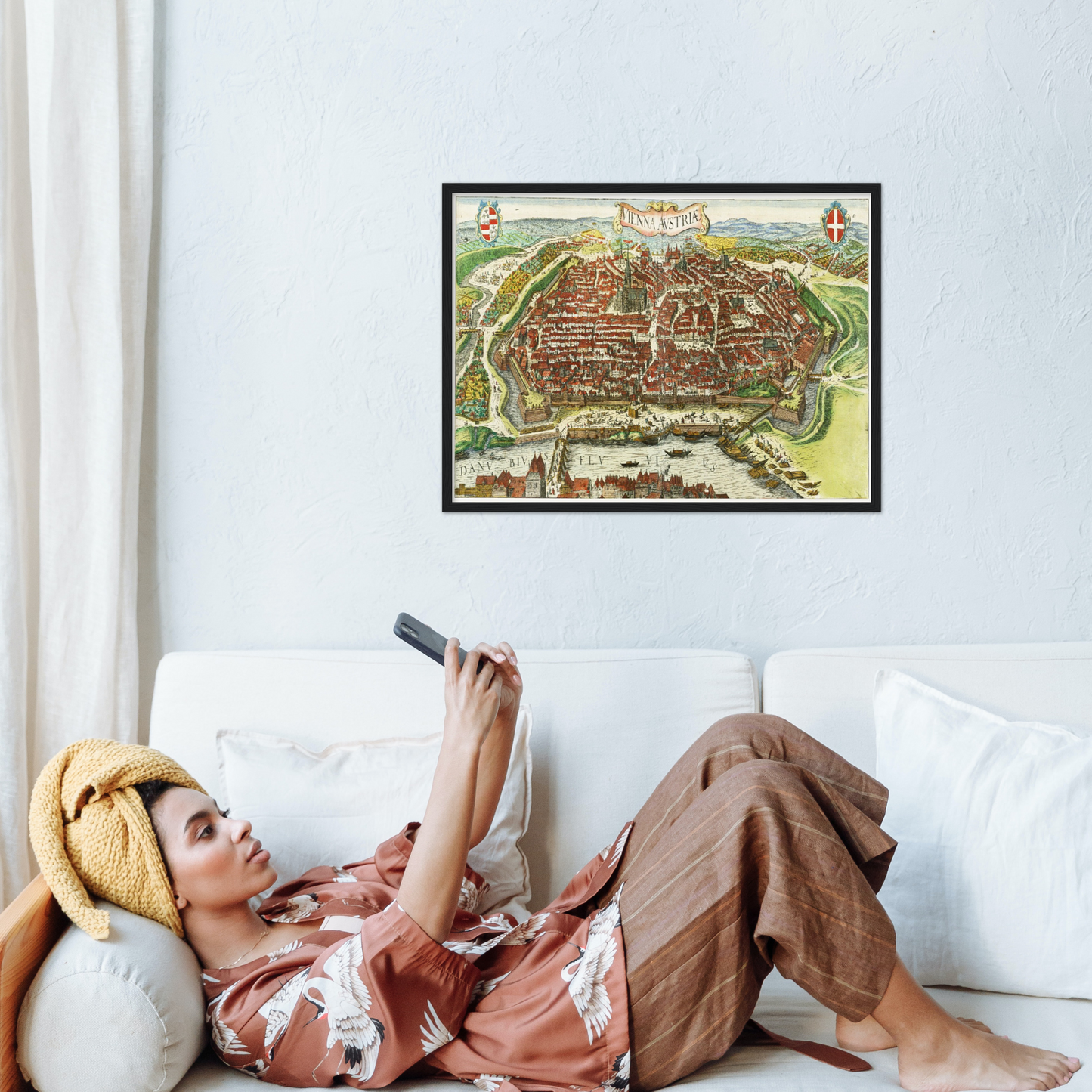 Historical city map  Test product horizontal 3 sizes