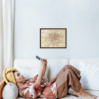 Historical city map  Test product horizontal 3 sizes