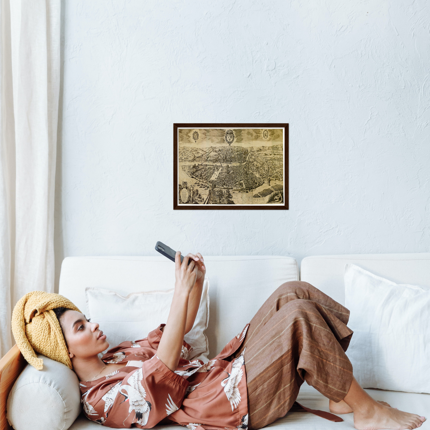 Historical city map  Test product horizontal 3 sizes