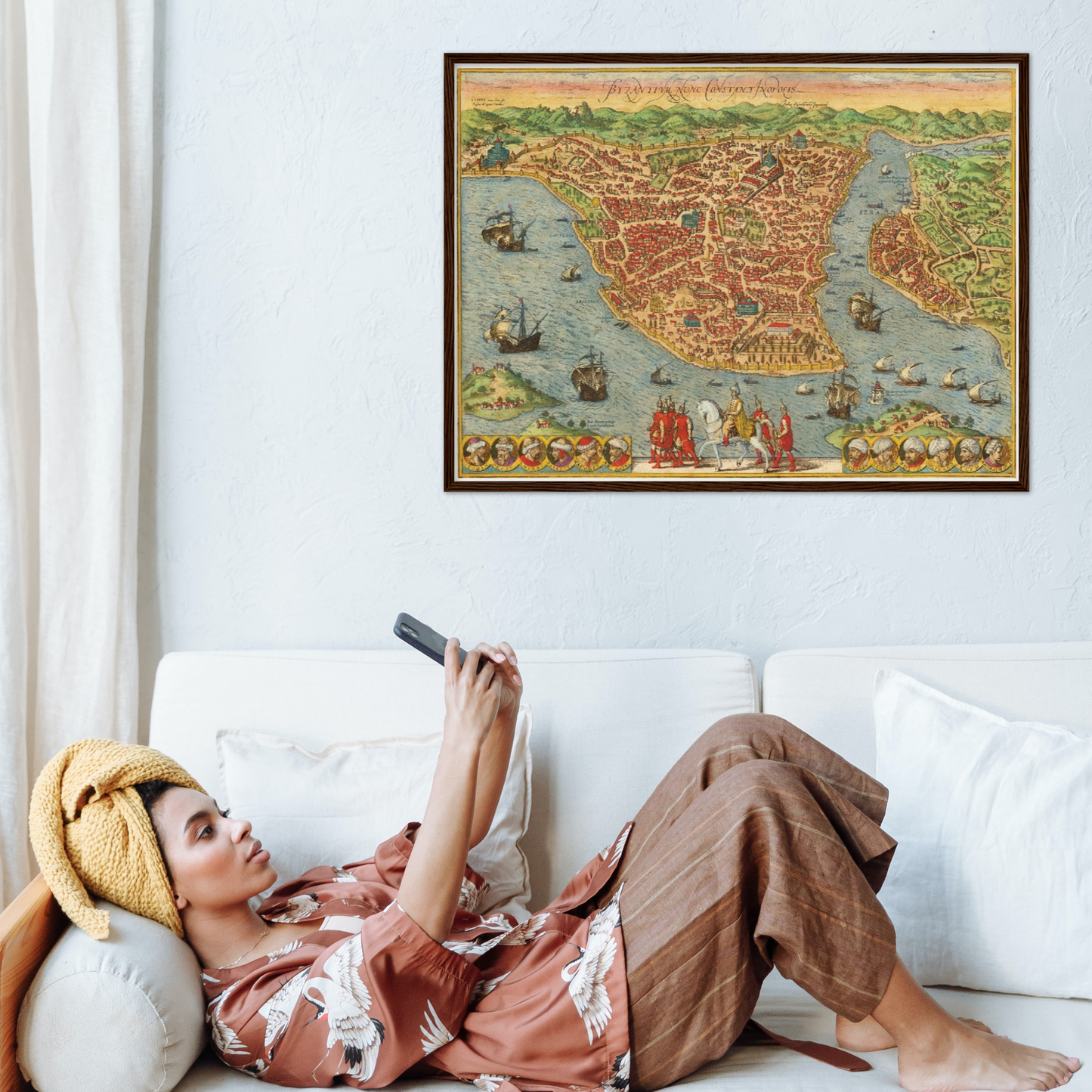 Historical city map  Test product horizontal 3 sizes
