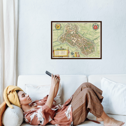 Historical city map  Test product horizontal 3 sizes