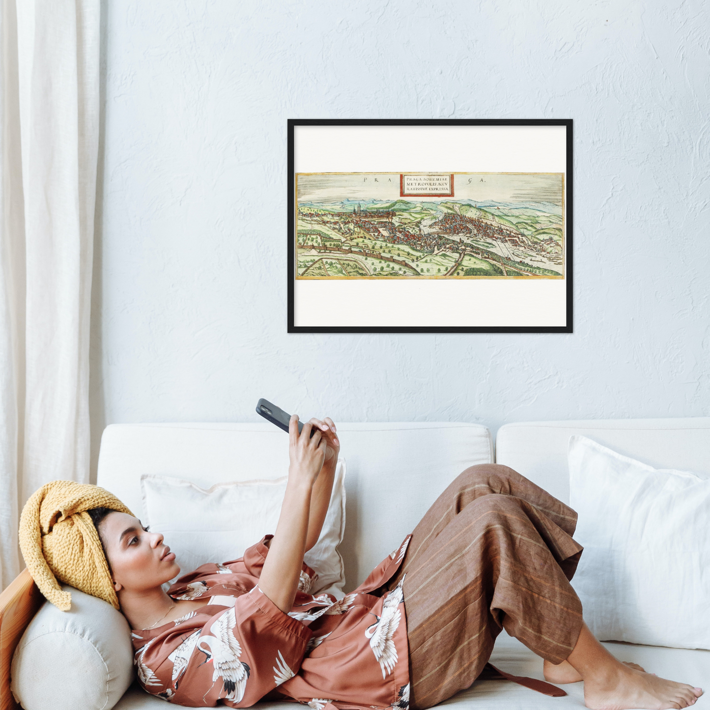 Historical city map  Test product horizontal 3 sizes