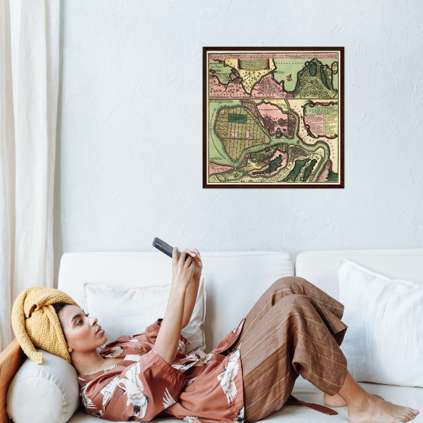 Historical city map  Test product horizontal 3 sizes