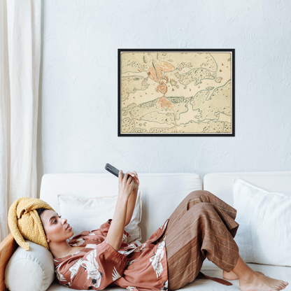 Historical city map  Test product horizontal 3 sizes
