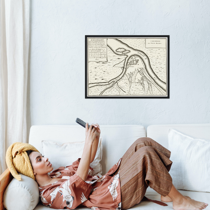 Historical city map  Test product horizontal 3 sizes