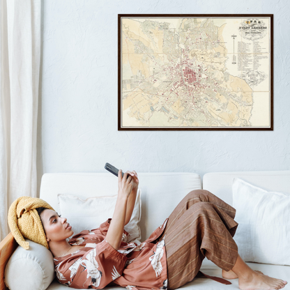 Historical city map  Test product horizontal 3 sizes