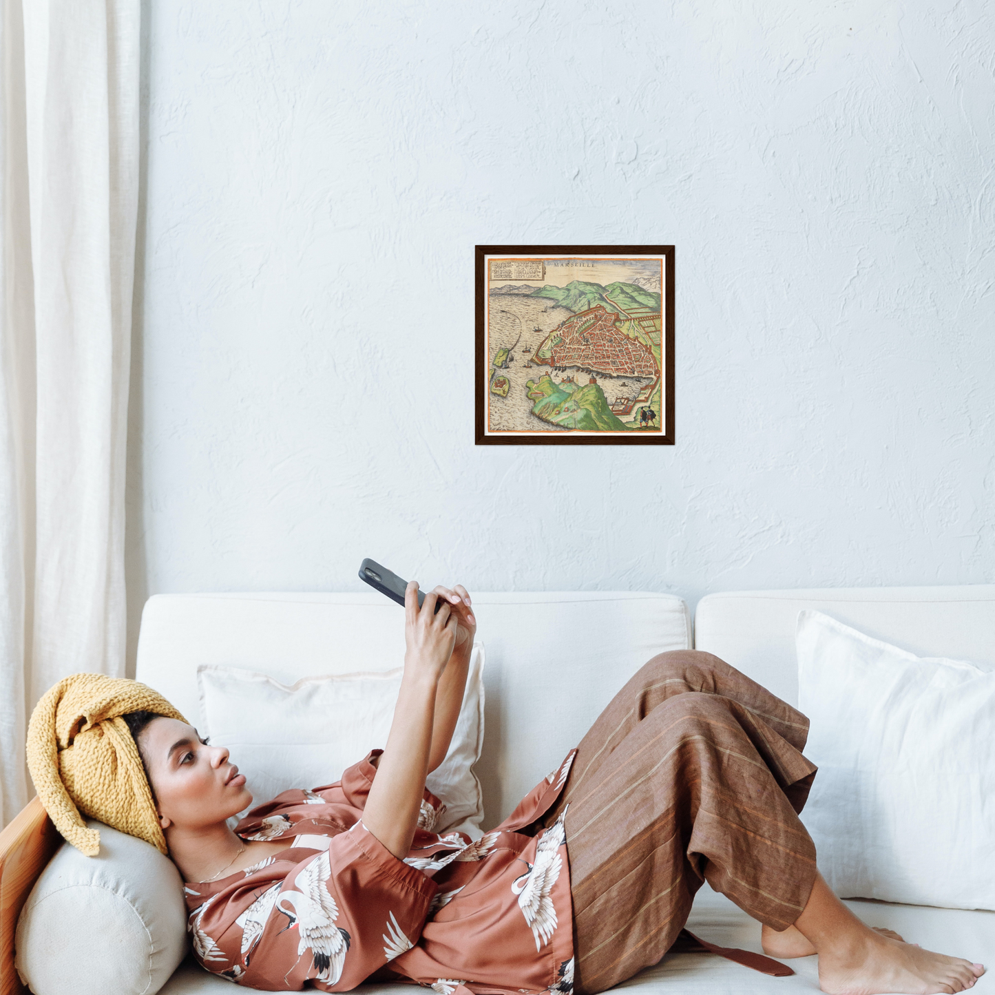 Historical city map  Test product horizontal 3 sizes