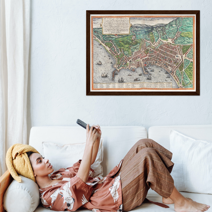 Historical city map  Test product horizontal 3 sizes
