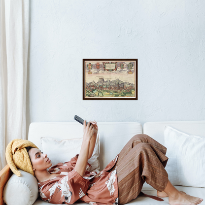 Historical city map  Test product horizontal 3 sizes