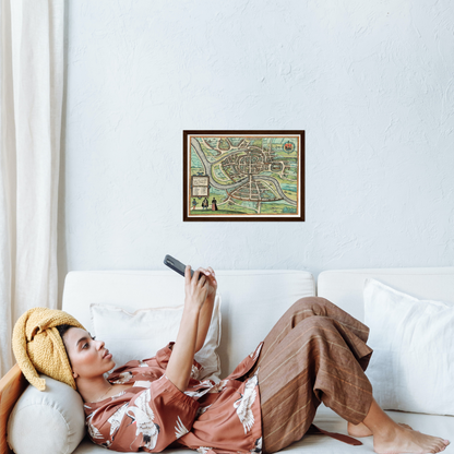 Historical city map  Test product horizontal 3 sizes