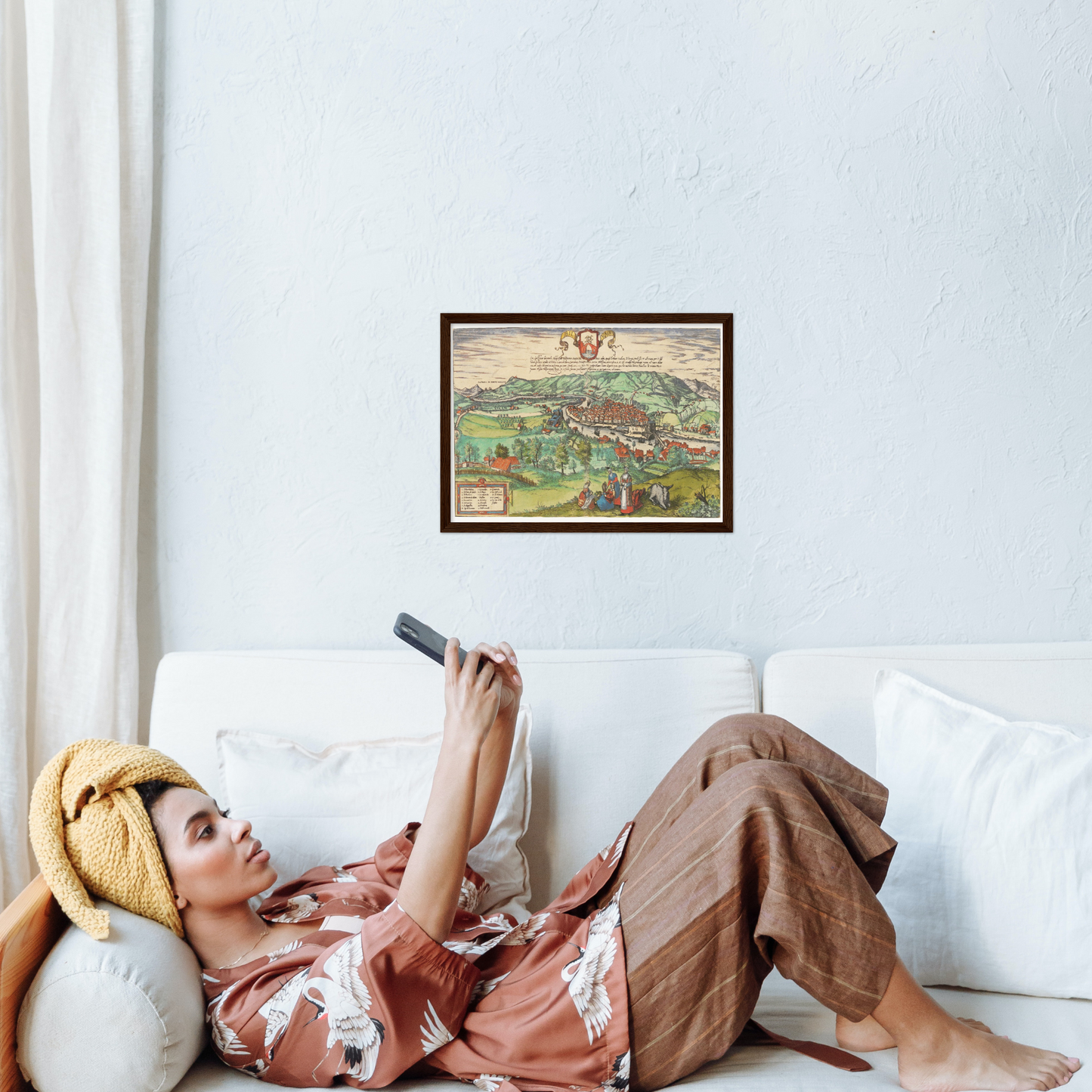 Historical city map  Test product horizontal 3 sizes