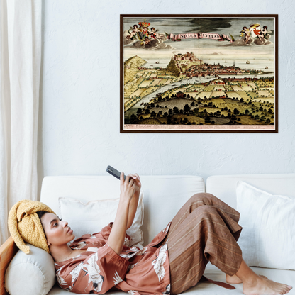 Historischer Stadtansicht Nizza um 1700