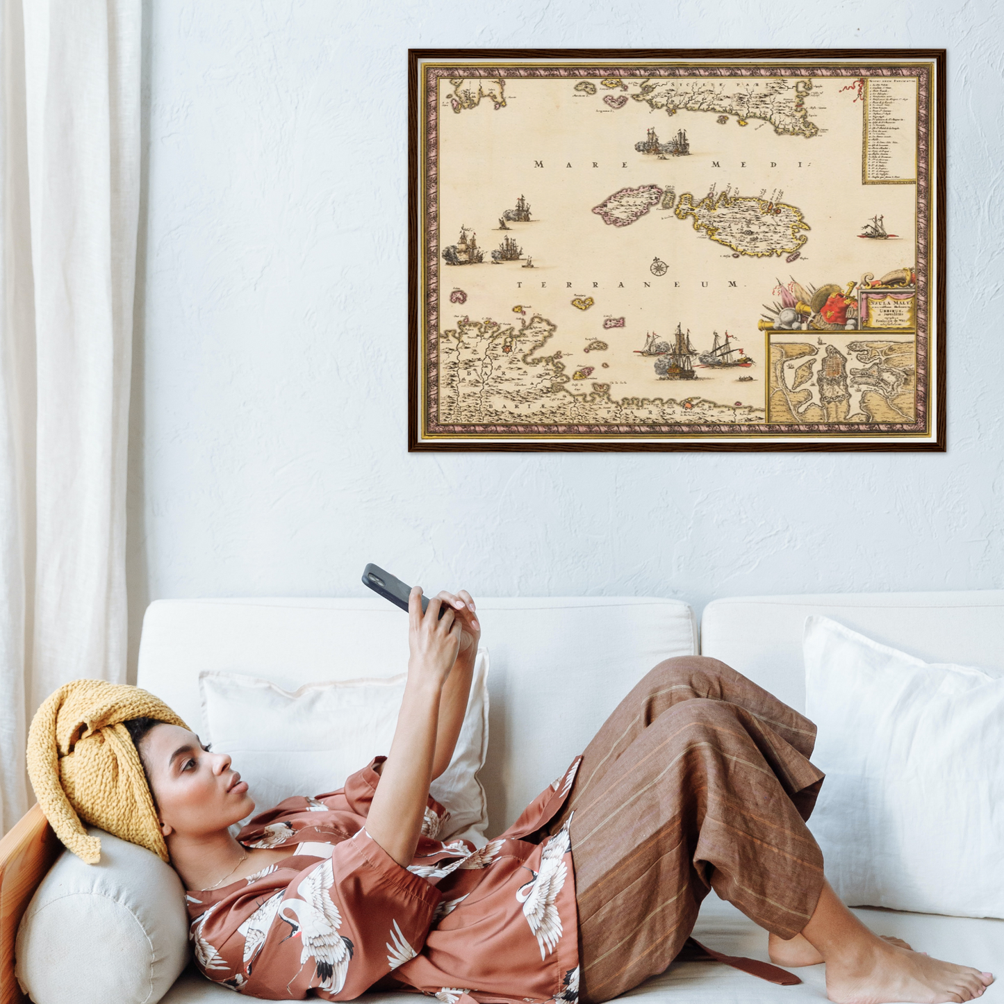 Historical city map  Test product horizontal 3 sizes