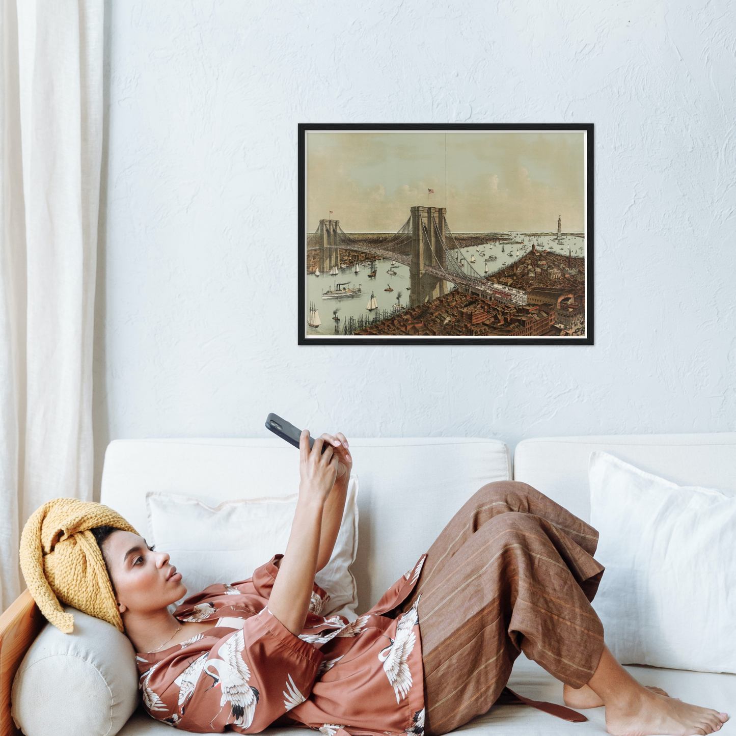 Historische Stadtansicht New York City um 1892