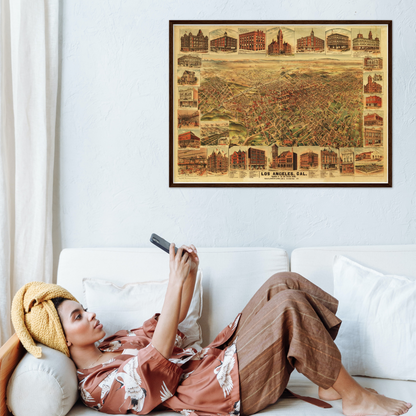 Historical city map  Test product horizontal 3 sizes