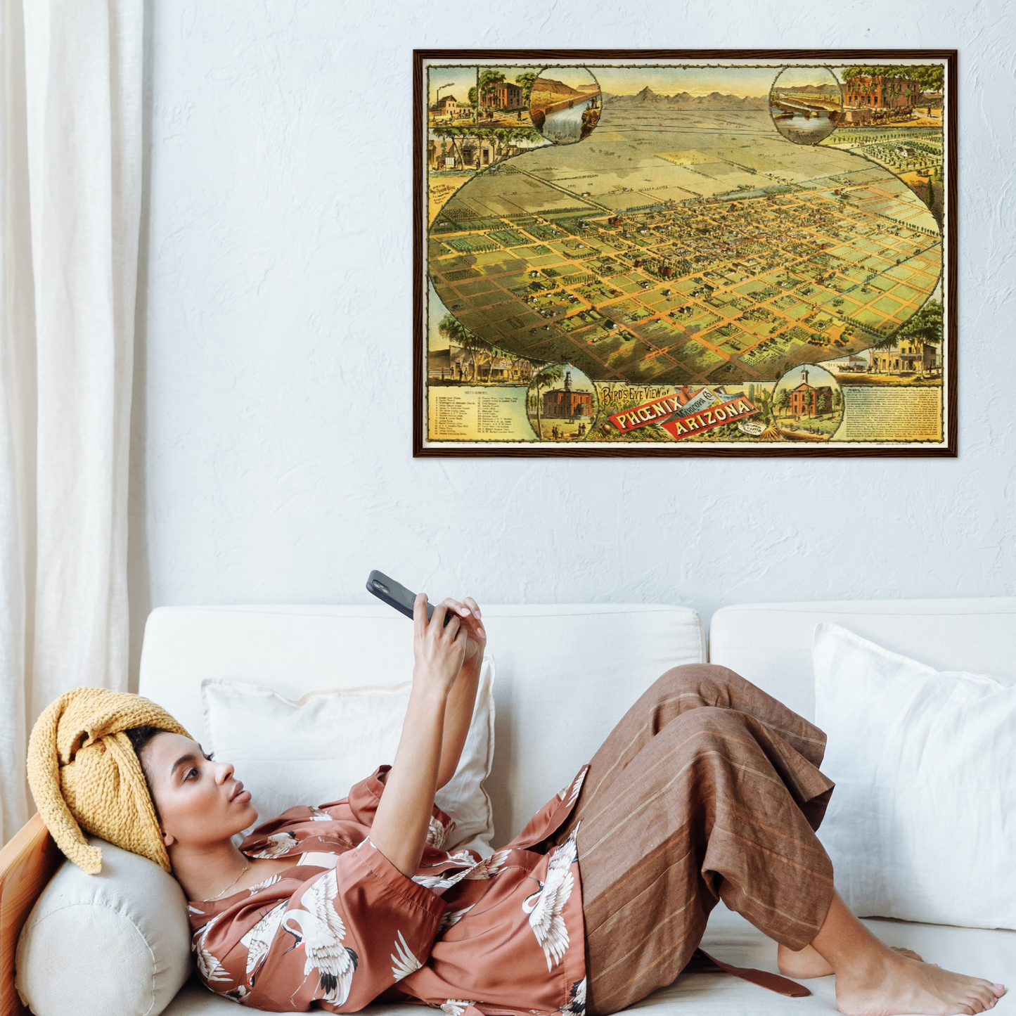 Historical city map  Test product horizontal 3 sizes