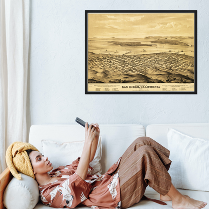 Historical city map  Test product horizontal 3 sizes