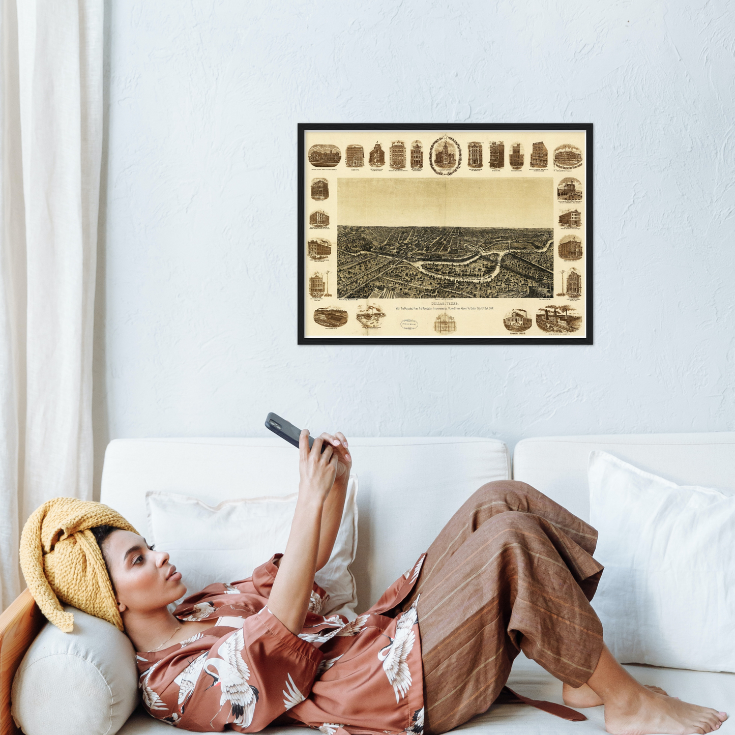 Historical city map  Test product horizontal 3 sizes