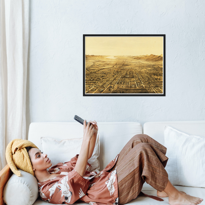 Historical city map  Test product horizontal 3 sizes