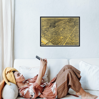 Historical city map  Test product horizontal 3 sizes