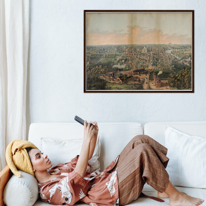 Historical city map  Test product horizontal 3 sizes