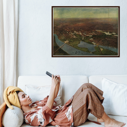 Historical city map  Test product horizontal 3 sizes