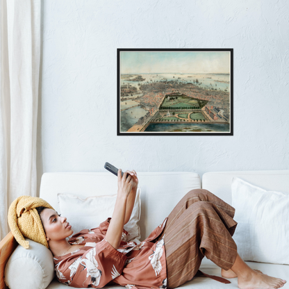 Historical city map  Test product horizontal 3 sizes