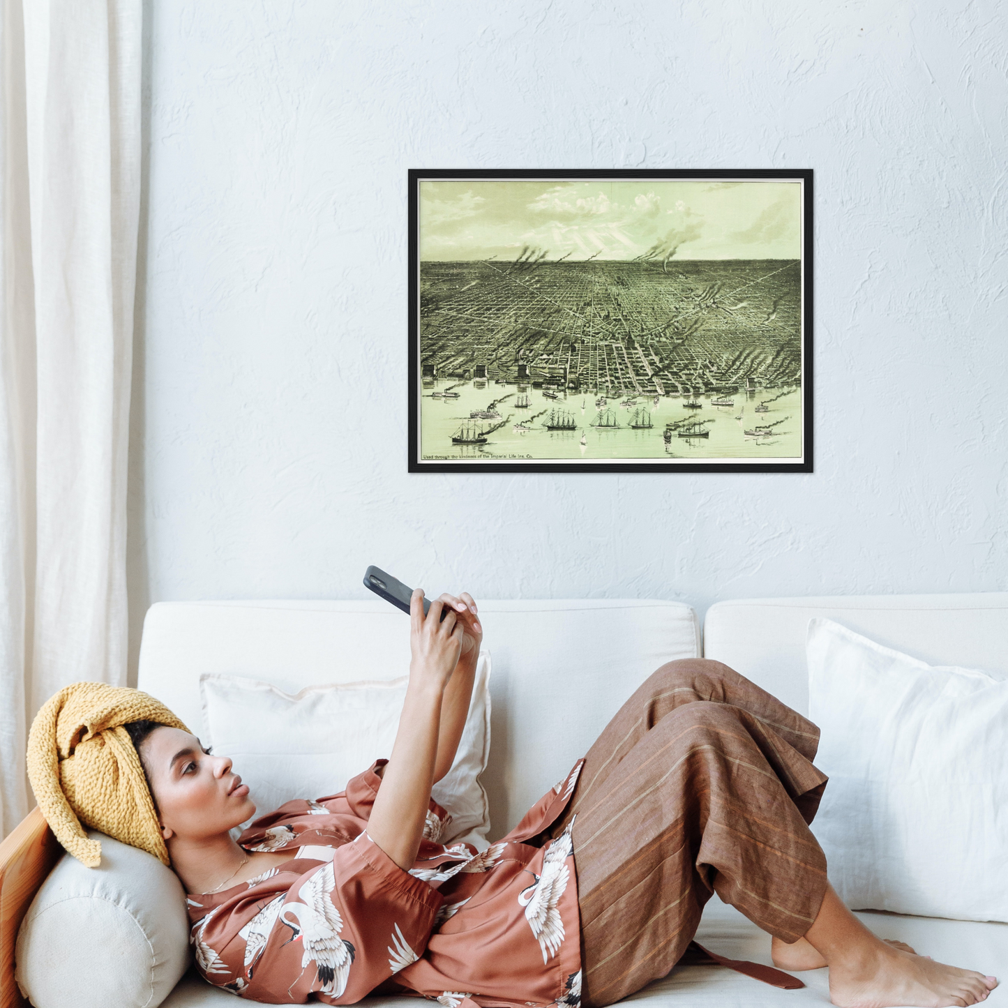 Historical city map  Test product horizontal 3 sizes