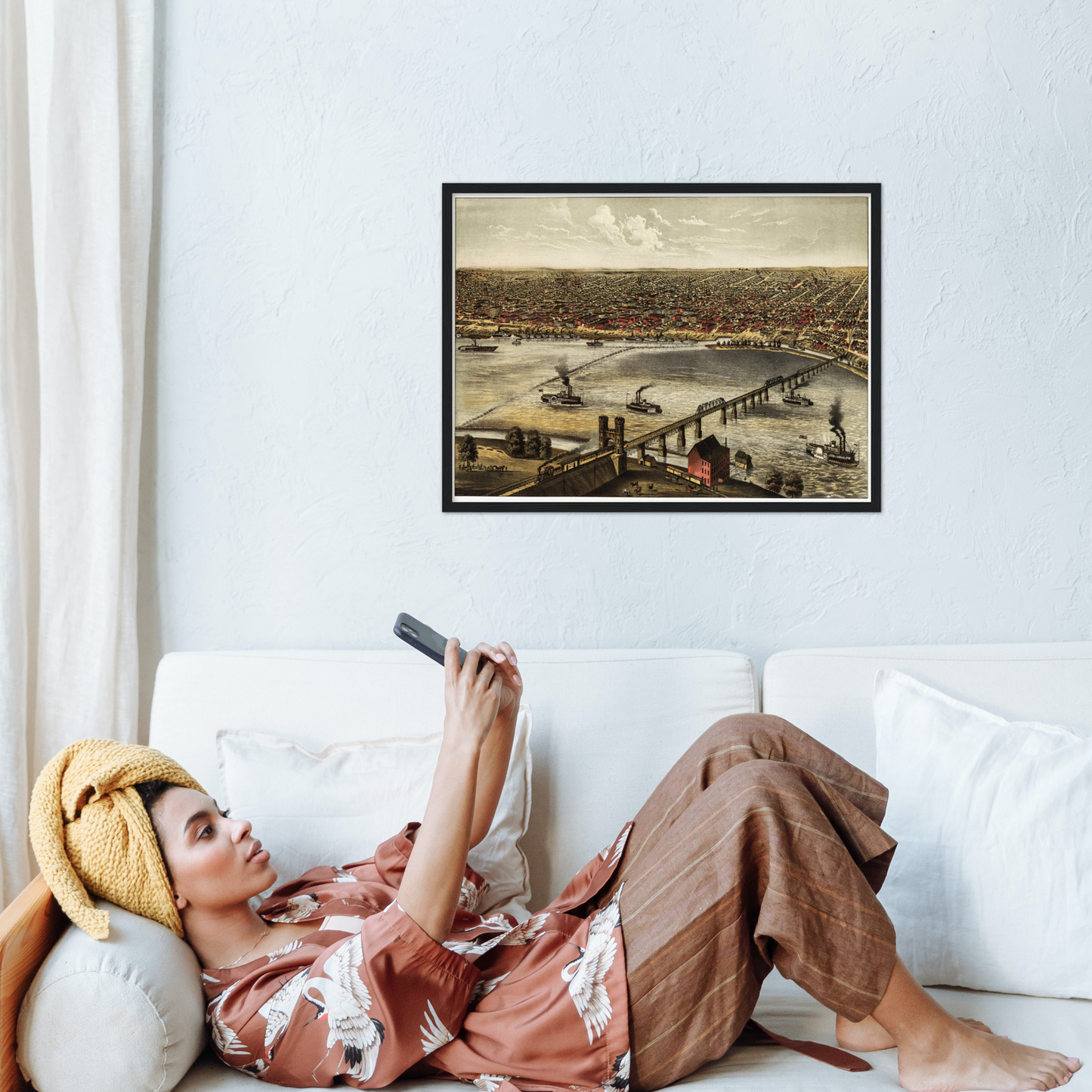 Historical city map  Test product horizontal 3 sizes