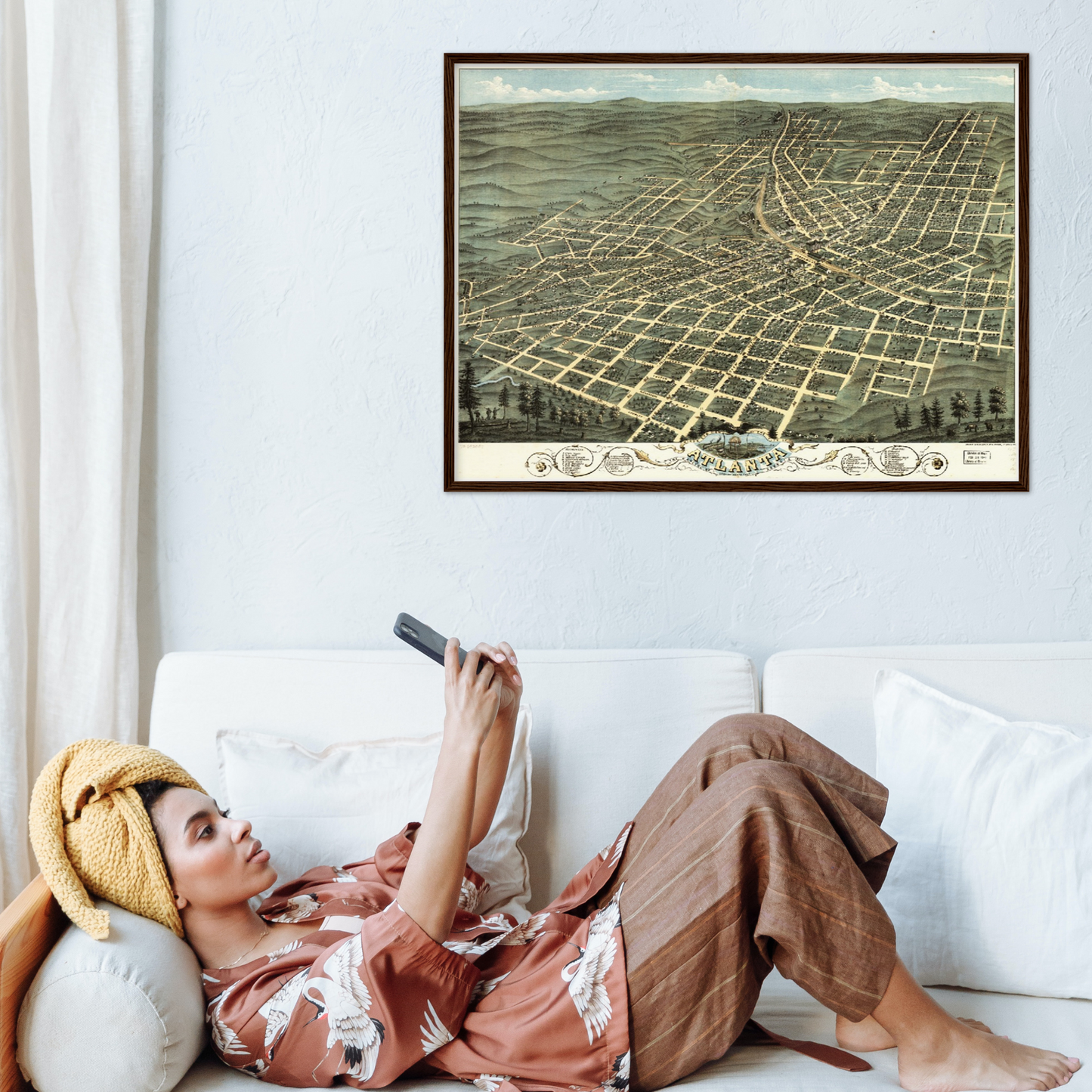 Historical city map  Test product horizontal 3 sizes