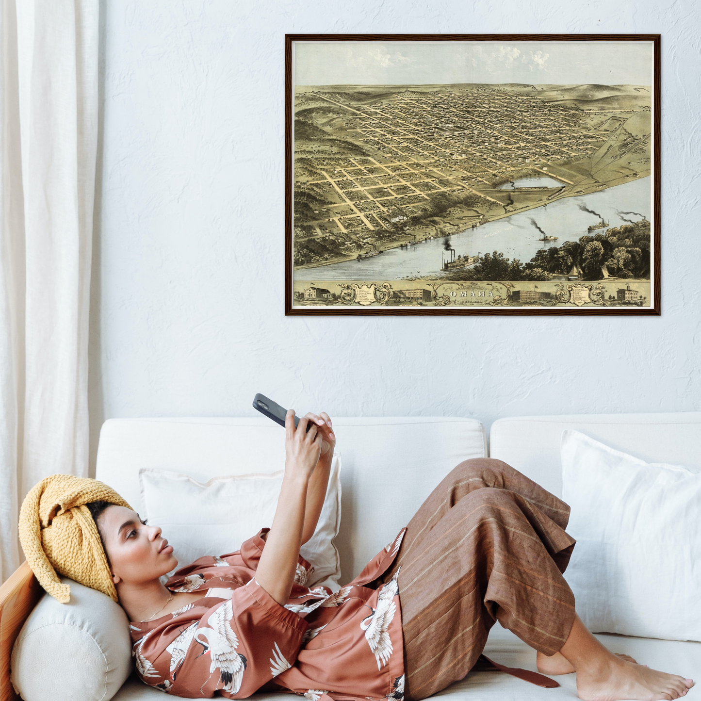 Historical city map  Test product horizontal 3 sizes