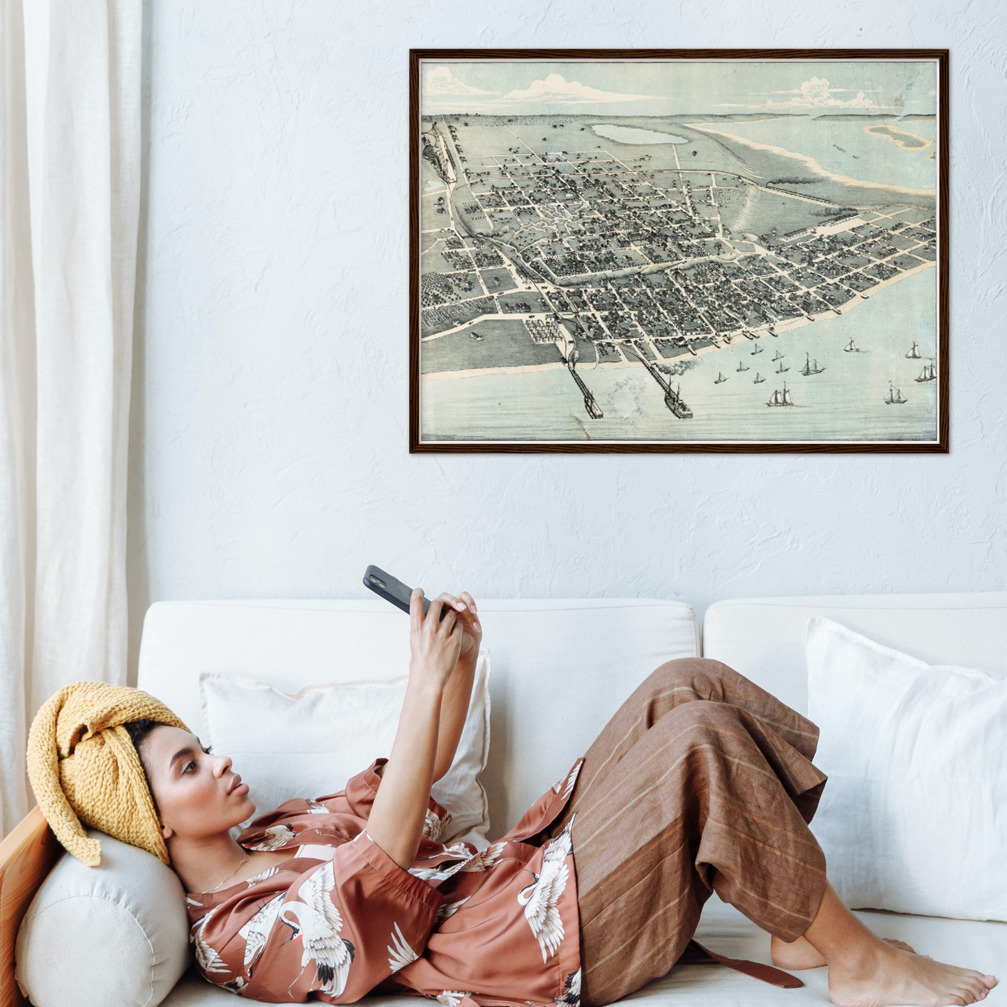 Historical city map  Test product horizontal 3 sizes